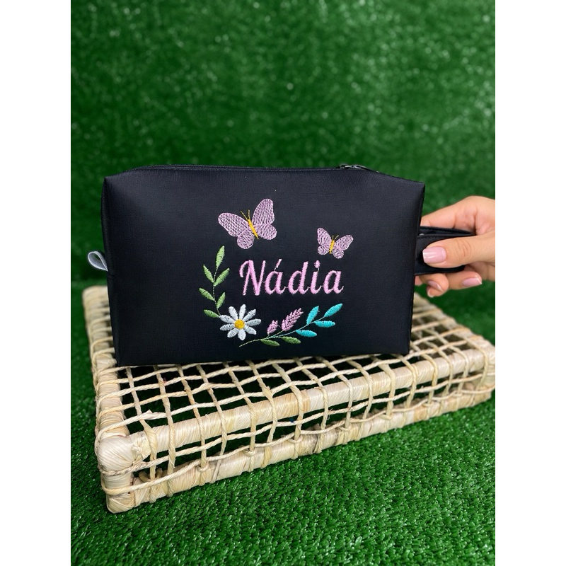 Necesser box grande,com nome bordado,personalizado