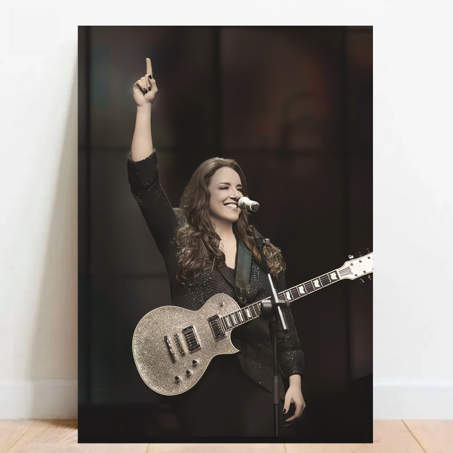 Quadro Placa Decorativa Ana Carolina MPB Musica e decoração ArtemQuadros