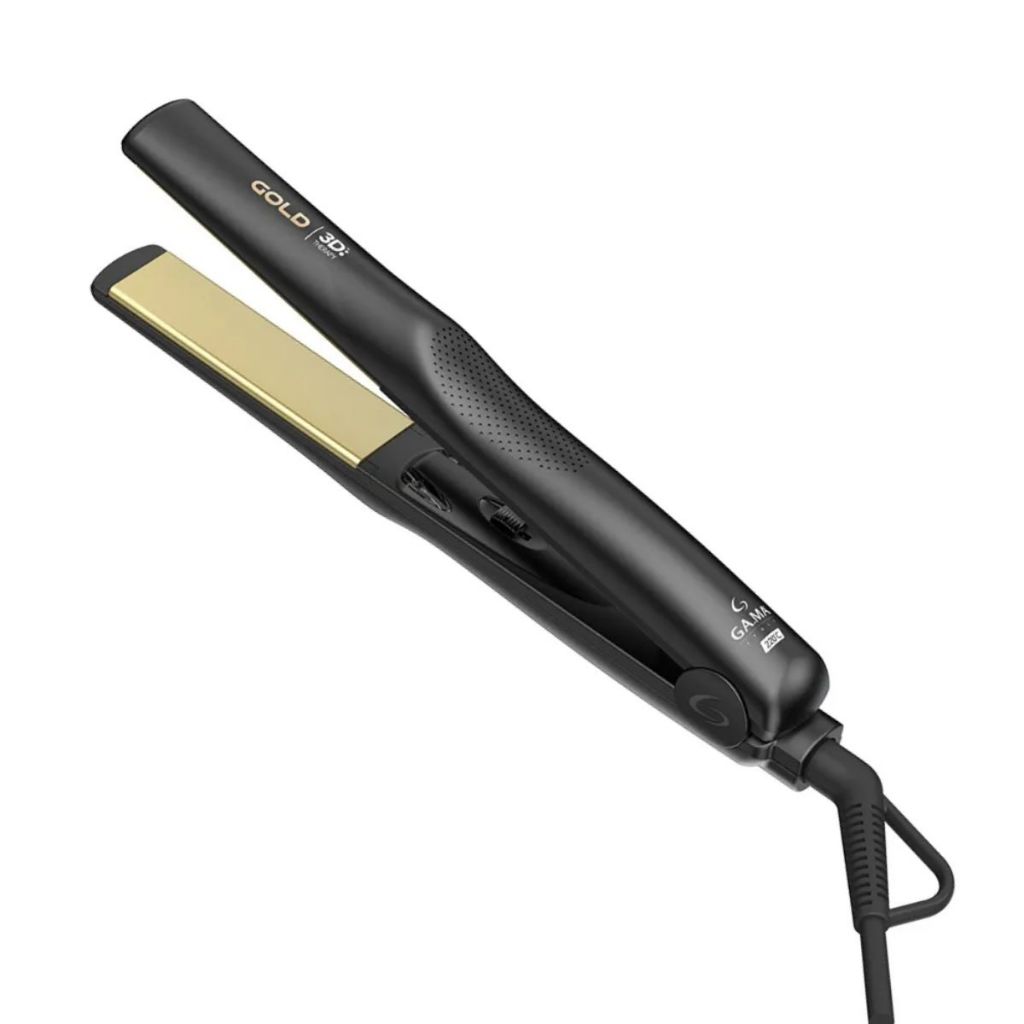 Prancha de Cabelo Chapinha Gold Íon Argan Bivolt Patins com Óleo de Argan Gama