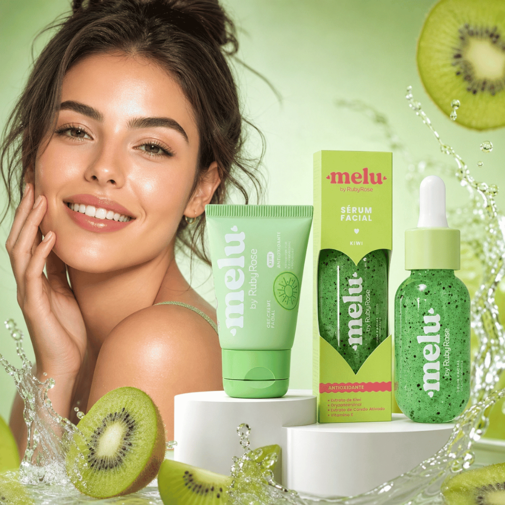 Kit Sérum Facial 30ml + Creme Facial Kiwi 40g - Melu by Ruby Rose