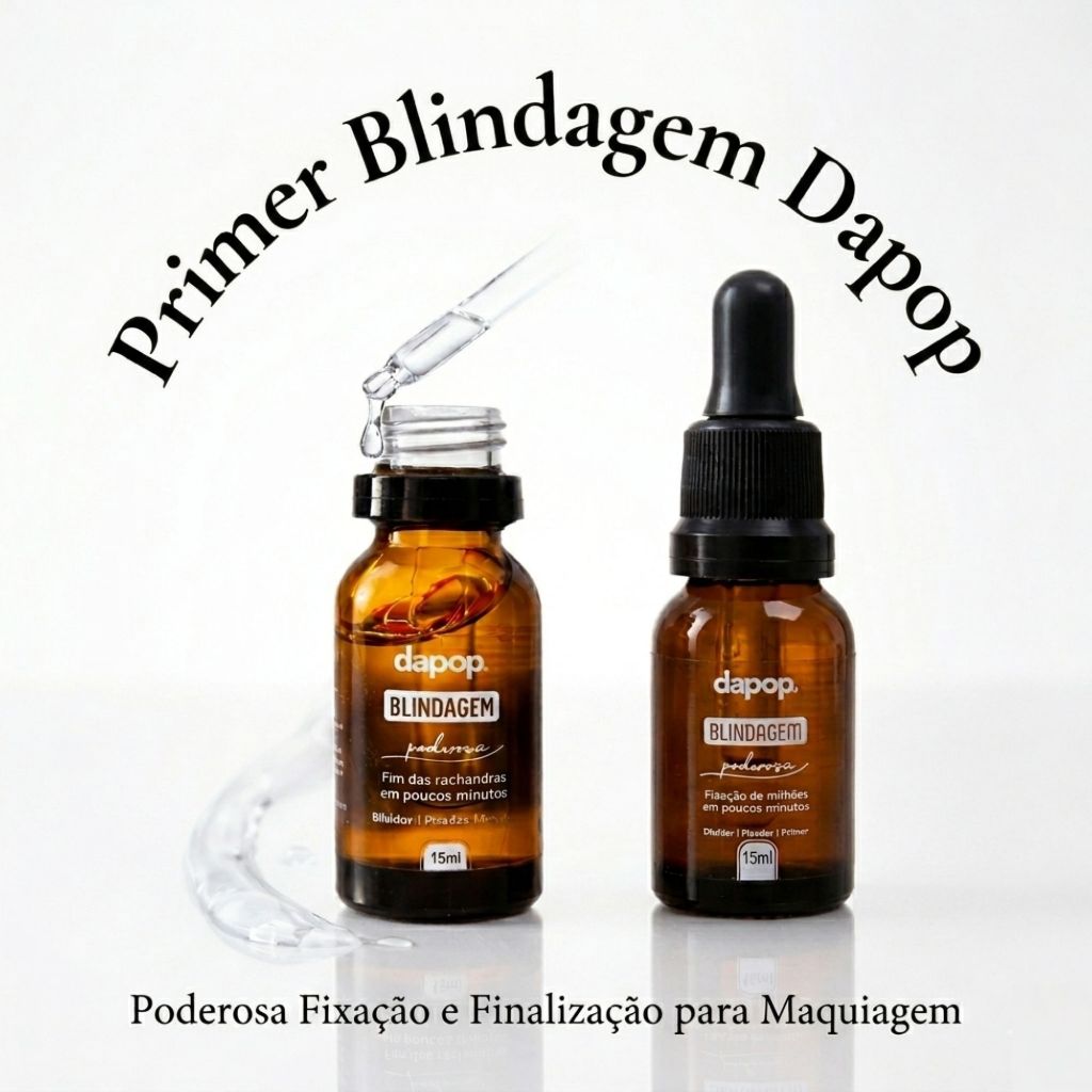 Primer Blindagem Dapop Original 15ml Diluidor Fixador de Maquiagem Longa Duração