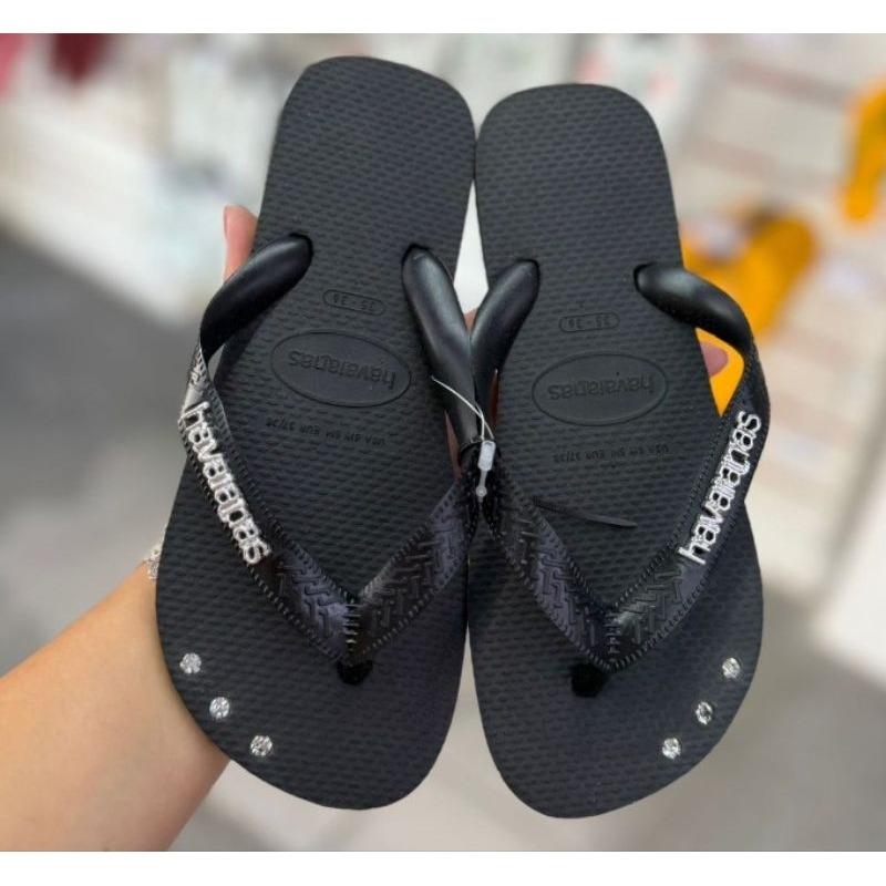 Chinelo Havaianas Top Feminina  + Placa Logo + Pontos de Luz na Sola