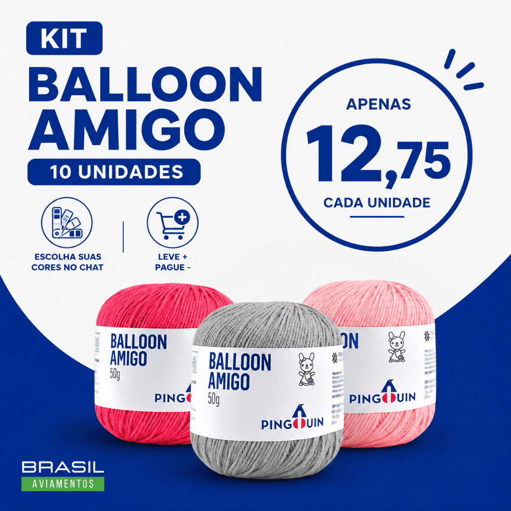 BALLOON AMIGO 50G KIT COM 10 UNIDADES | LEVE + PAGUE - | ESCOLHA SUAS CORES PELO CHAT