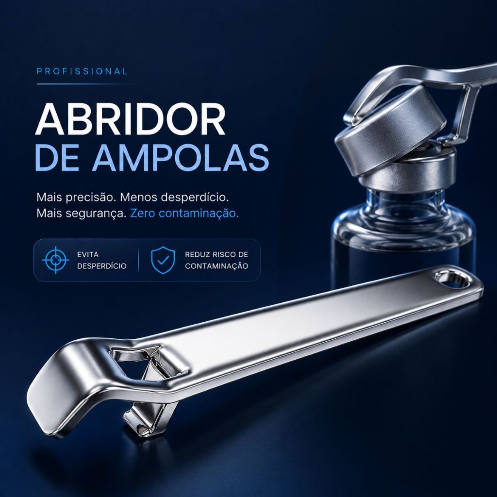 Abridor De Toxina Botulínica Ampola Botox Bujão. Versátil e compacto.