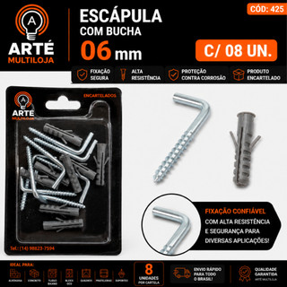 Conjunto Ferragens com Bucha - Encartelado - Alta Resistência - Arte Multiloja