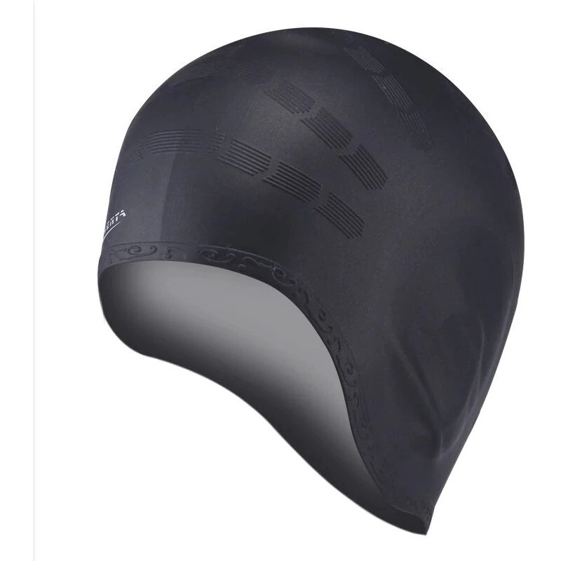 Touca Natação Silicone Grande Hidrodinâmica Protetor Orelhas Piscina