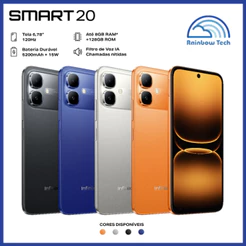 Celular Infinix Smart 20 4G 128GB / 4GB RAM DUAL SIM TELA 6.78" 5200mAh