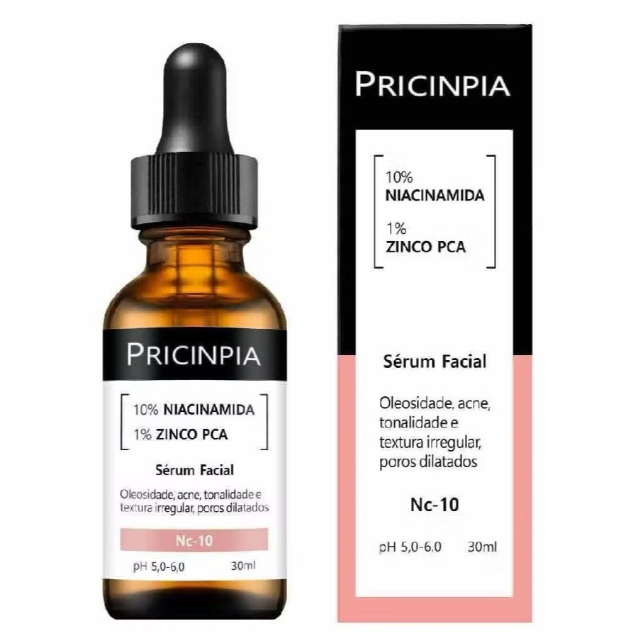 Nc-10 Sérum com 10% de Niacinamida e 1% de Zinco PCA com alta eficácia contra acnes 34