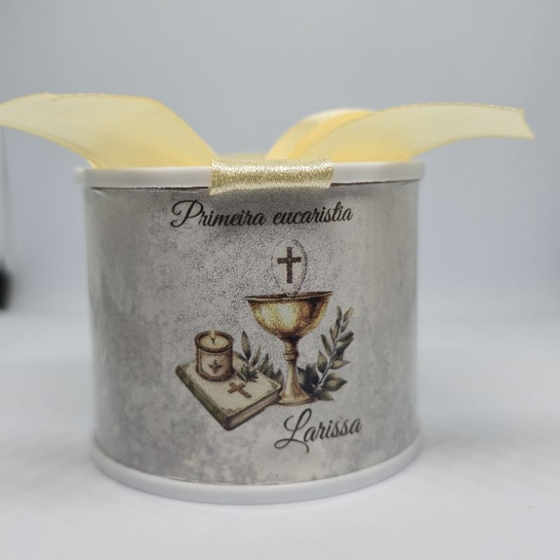Tubolata Personalizada primeira comunhão, Eucaristia – Lembrancinha com Nome | Chá de Bebê, Aniversário e Mesversário