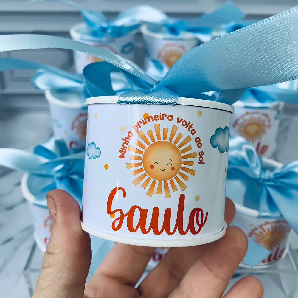 Kit Tubolata Personalizada | Lembrancinha Festa | Fazemos todos os Temas | Volta ao Sol