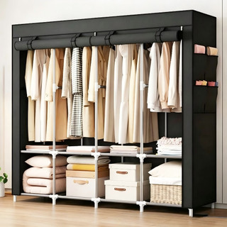 Guarda Roupa Dobrável Grande Arara Portatil Armário Organizador Multiuso Roupeiro Cabidei…