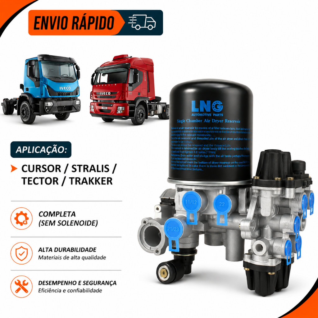 Valvula Apu Iveco Stralis Tector Trakker Cursor Cavallino Compatível