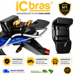 Suporte Universal Para Baú Bauleta Entrega De Moto Completo Resistente Forte Original ICBRAS Premium