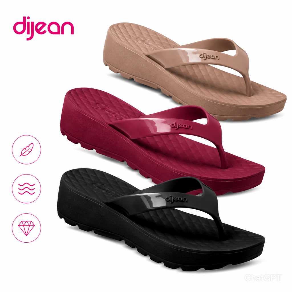CHINELO FEMININO TAMANCO ANABELA DIJEAN ORIGINAL TRATORADO ORTOPÉDICO ANTI ESPORÃO SUPER CONFORTÁVEL (ENVIO IMEDIATO)