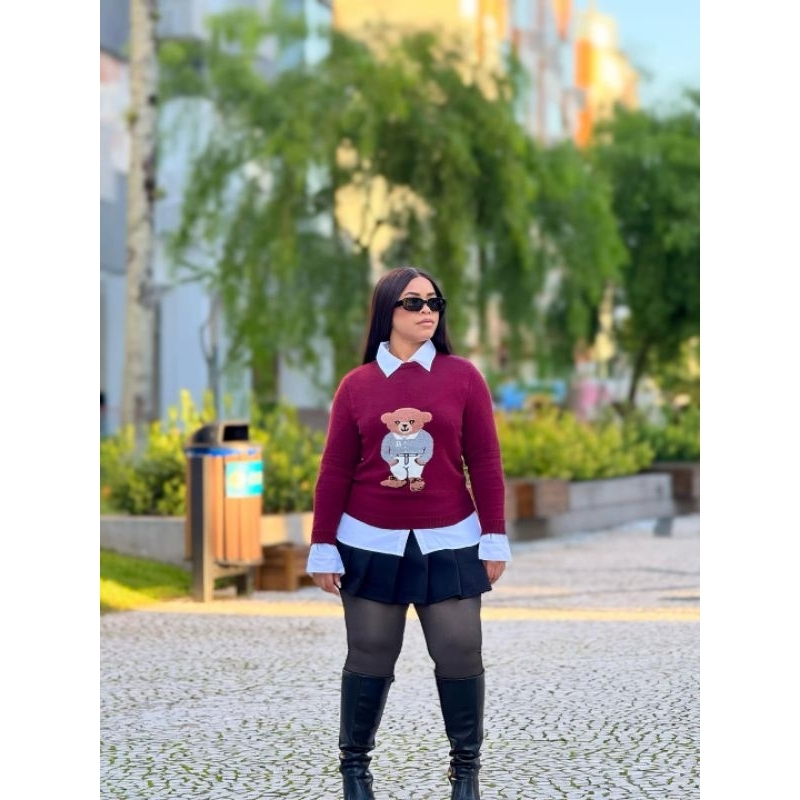 BLUSA URSO RAFAELA MODAL TRICOT