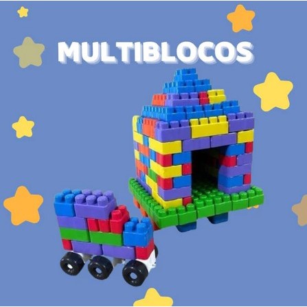 84 BLOCOS DE MONTAR - COM RODINHAS - BRINQUEDO DE MONTAR INFANTIL BEM COLORIDOS