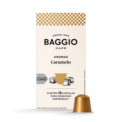 Baggio Café - Cápsula de Café Aromas Caramelo Compatível com Nespresso® - 10 unidades.