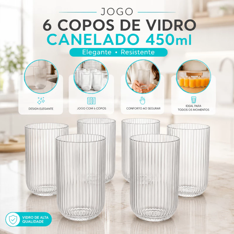 Copos Elegantes com 49% de Desconto! 🥤
