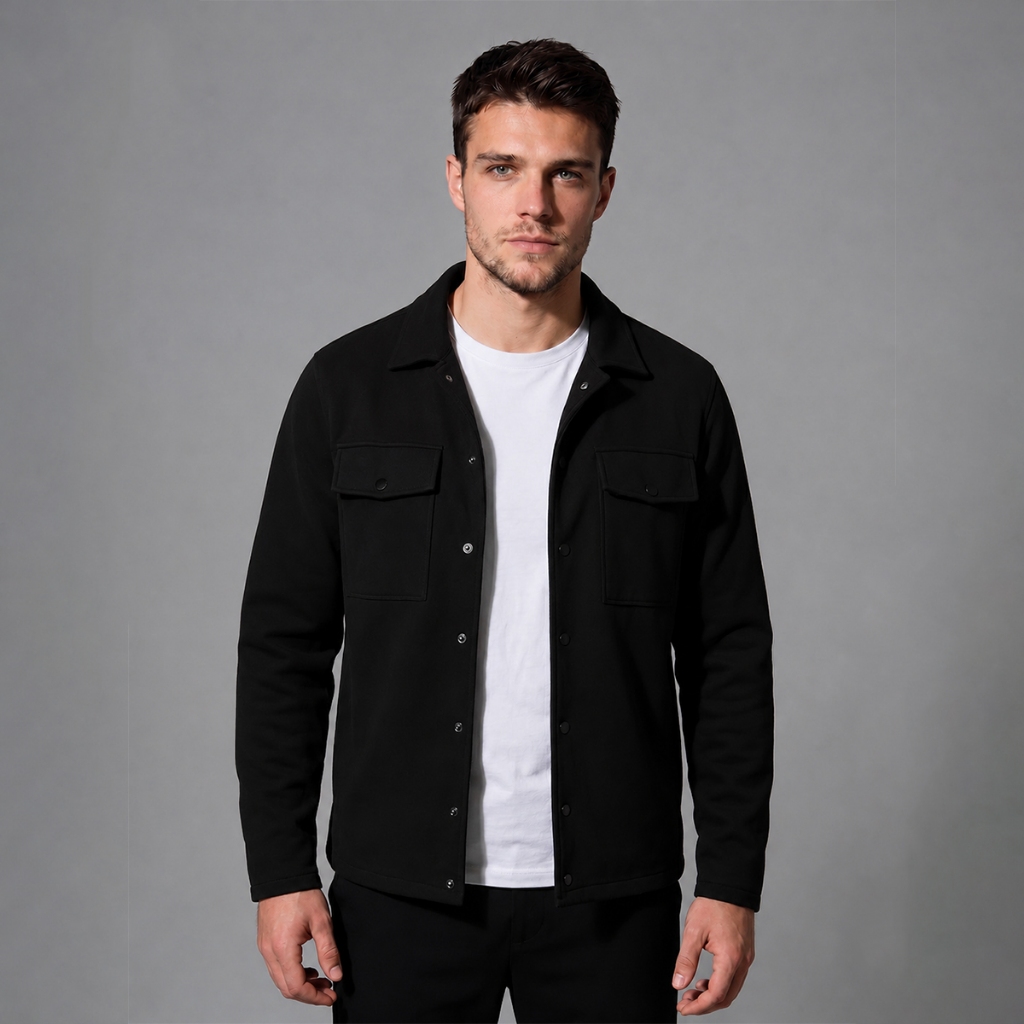 Casaco Moletom Masculino Jaqueta Masculina Blazer Sobretudo Com Botoes