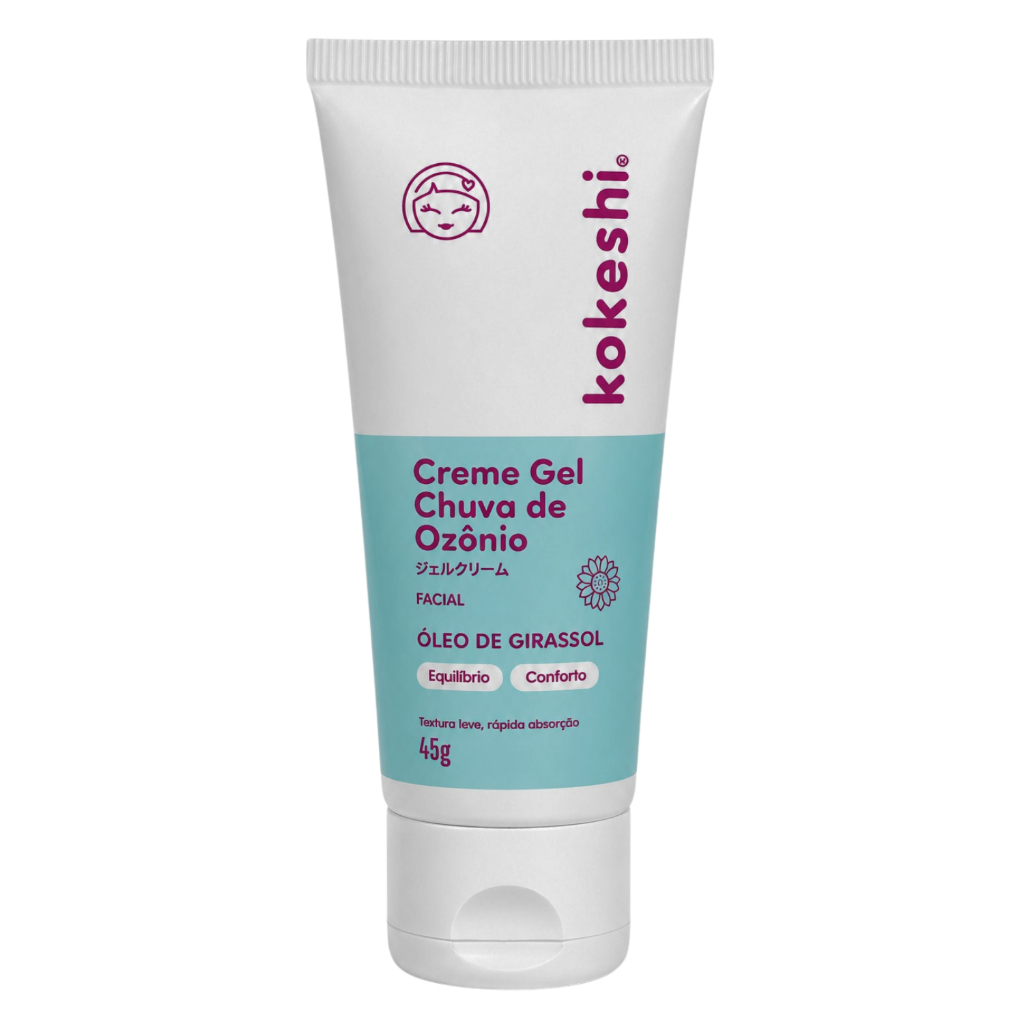 Imagem Creme Gel Hidratante Facial Chuva de Ozônio Kokeshi Girassol 45g