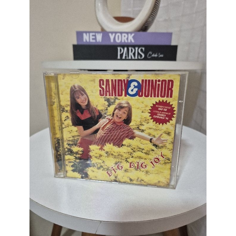 ​CD Original Sandy & Junior - Dig Dig Joy (1996) - Clássico Infantil