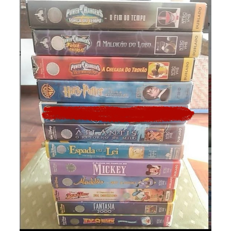 Lote 11 Fitas Vhs Disney e outras excelente estado Originais