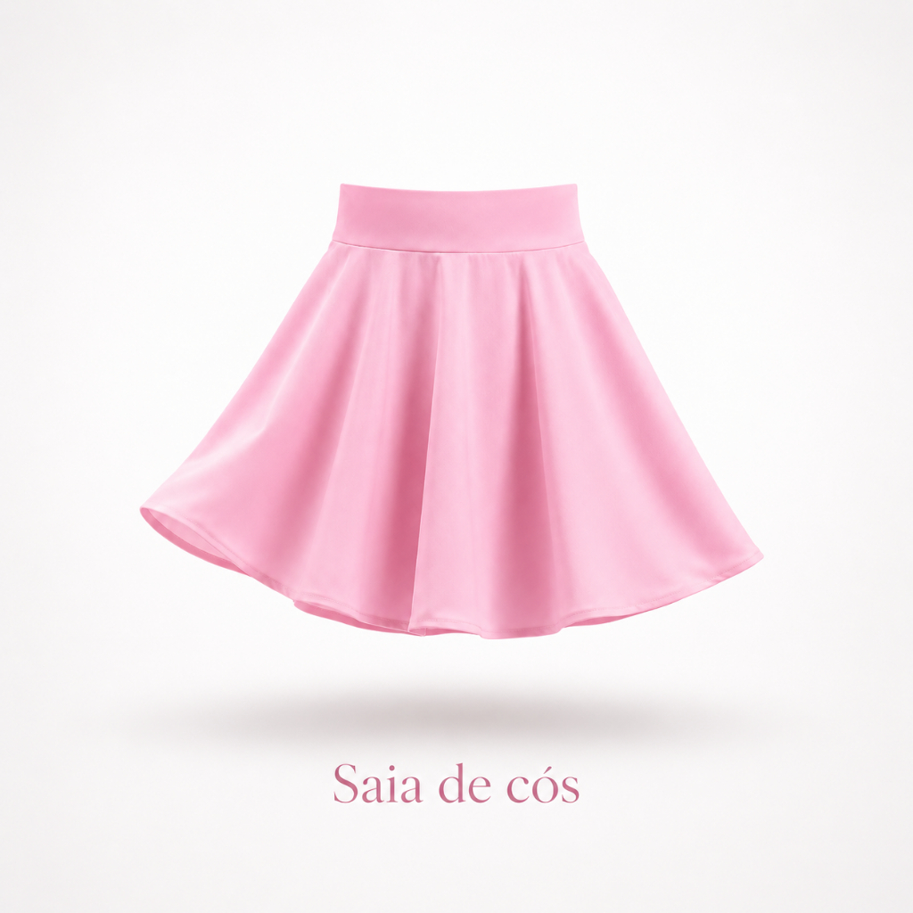 Saia De Cós Infantil Ballet e Jazz Promocional