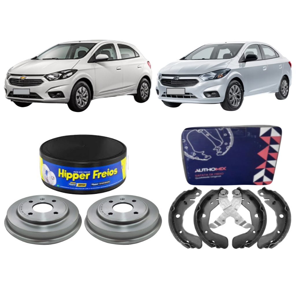 Kit Tambor + Sapata De Freio Traseiro Joy Plus 1.0 2019 A 2023 Hipper Freios Authomix