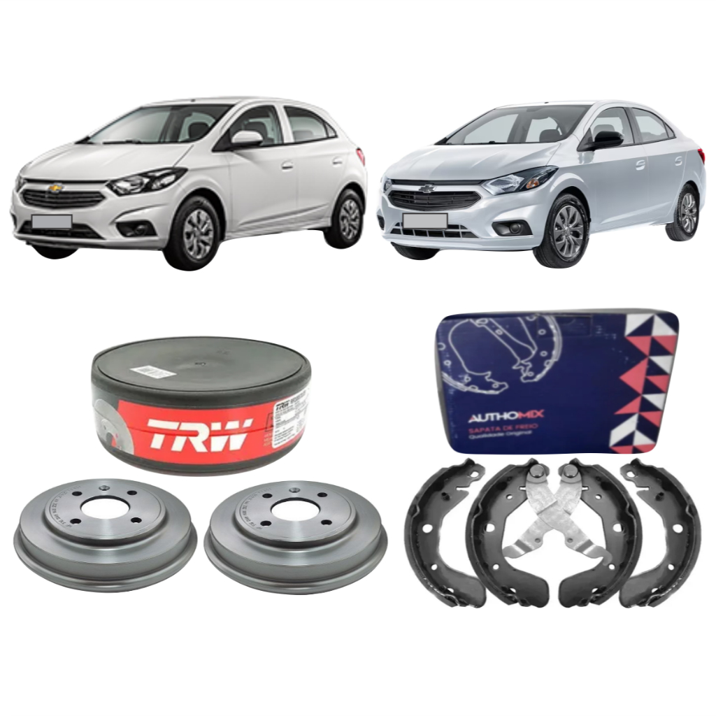 Kit Tambor + Sapata De Freio Traseiro Joy Plus 1.0 2019 A 2023 Trw Authomix