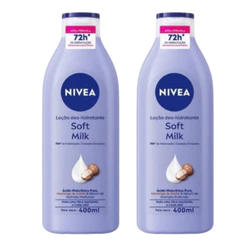 Kit 2 und Loção Hidratante Nívea Soft Milk 400ml