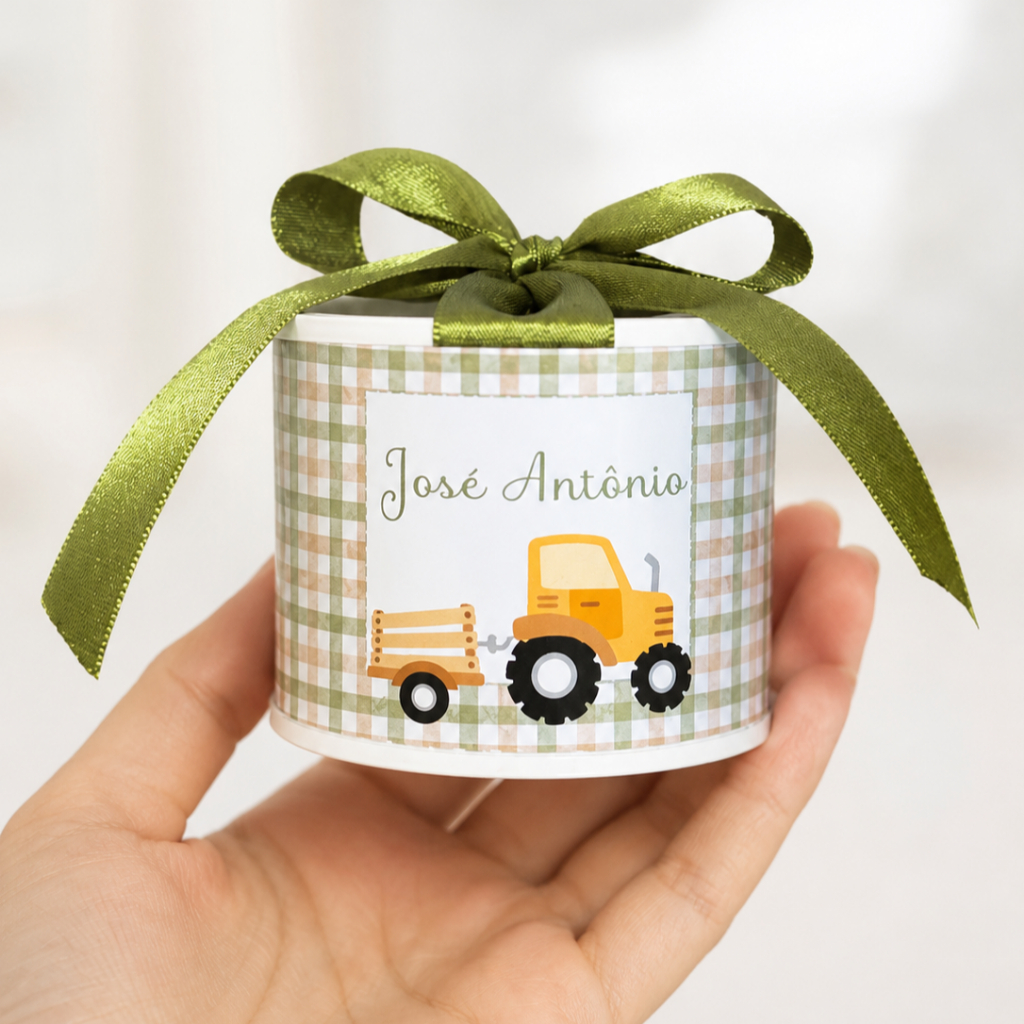 Kit tubolatas personalizadas Fazendinha lembrancinha maternidade | aniversário |  batizado 5x6 - Vários temas