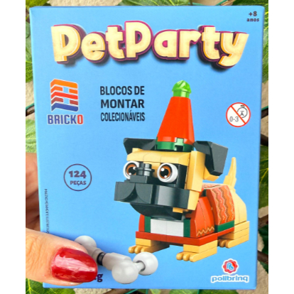Blocos de Montar Gatinho Gato Cão Cachorro PetParty Presente Infantil Colecionável Diversos Modelos — imagem 2 de 2