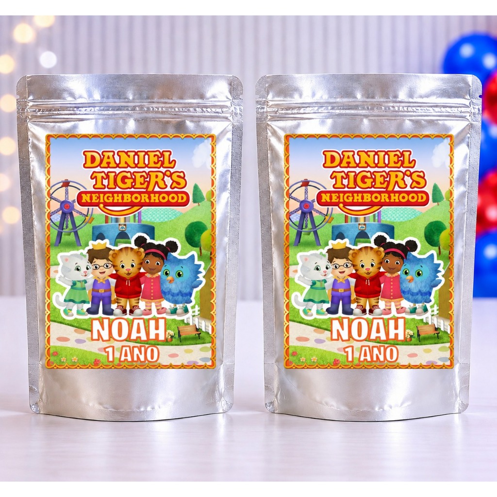 Saquinho Zip Lock Personalizado Daniel Tigre  Lembrancinha