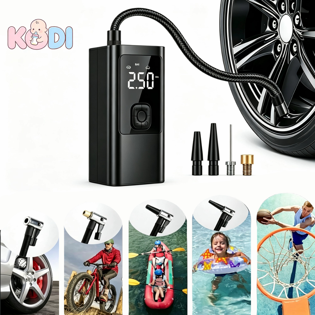Mini Compressor de Ar Portatil Recarregavél Digital USB Calibrador Pneu -M6