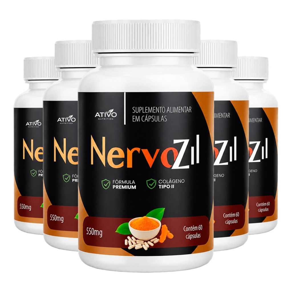 5x Nervozil Original - Tecnologia Avançada - Oficial