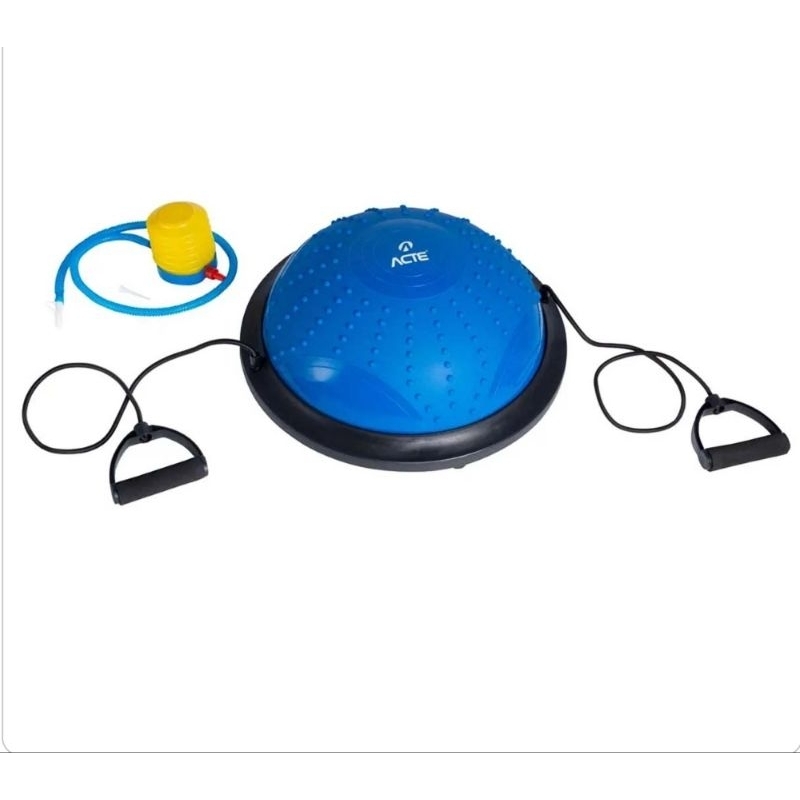 Bosu Meia Bola Dome 46 cm Com Elásticos e Bomba Acte Sports com Bomba de encher