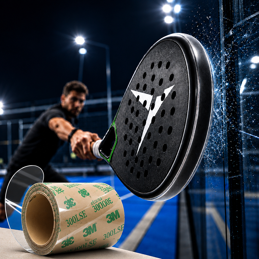 Protetor Raquete Padel Tennis Borda Fita Protetor 3m Resistente Para Raquete De Padel Transparente