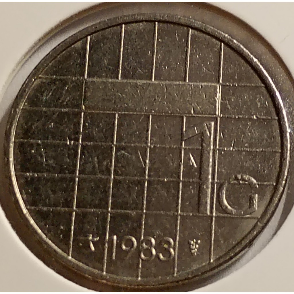 moeda 1 gulden 1983 holanda mbc