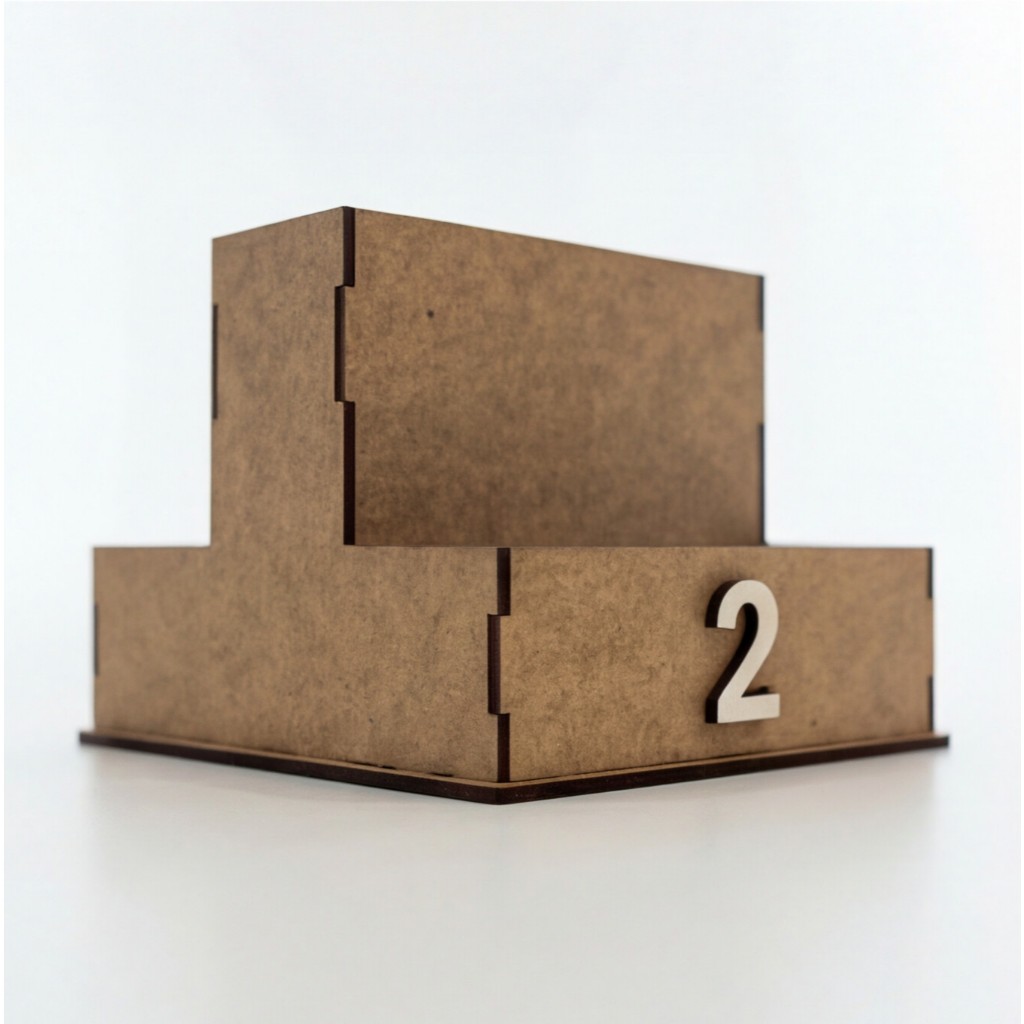 Kit 5 Porta Comanda Numerado em MDF com Divisórias Organizador de Mesa Restaurante Lanchonete