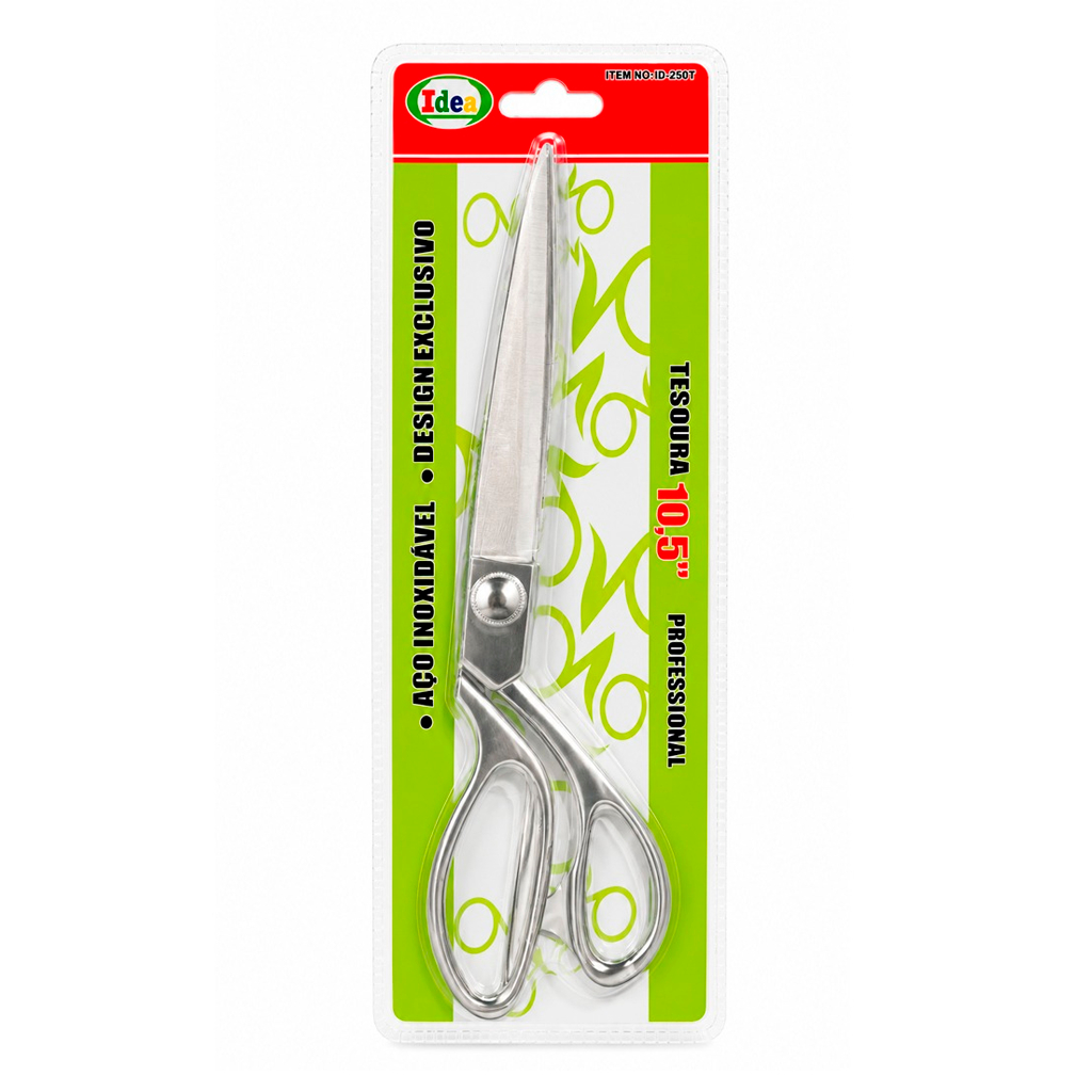 Tesoura Profissional Cabo Metal 9Pol. Corte Rápido Trabalho Barbeiro Cabelo Artesanato Alfaiate