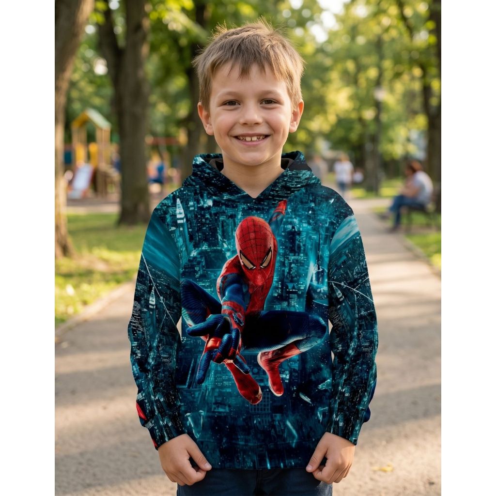 Blusa de Moletom Infantil Personagens Divertidos Para Meninos Confortável e Quentinha Não Pinica