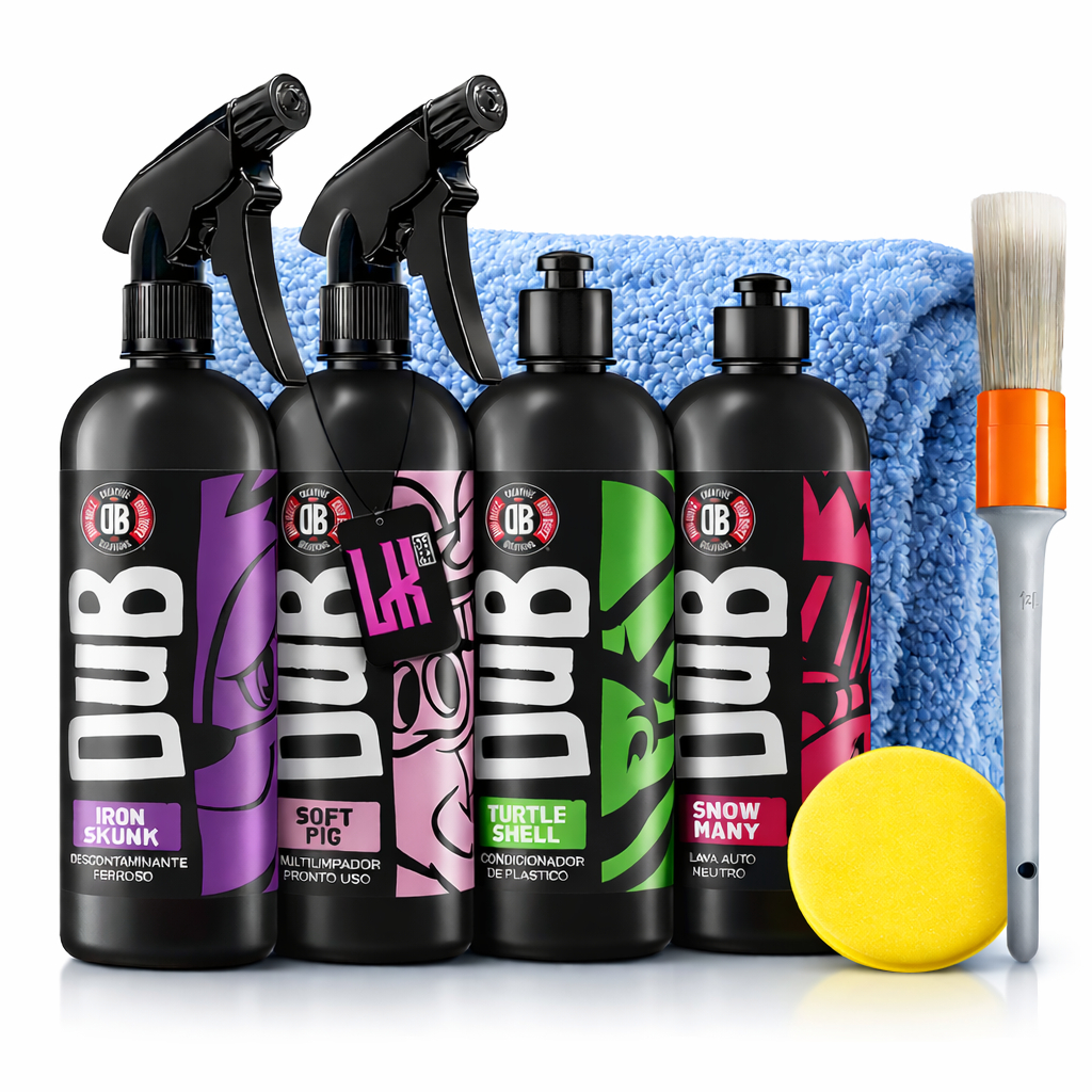 Kit Lavagem Automotiva Profissional Dub Boyz SNOW MANY + IRON SKUNK + SOFT PIG +