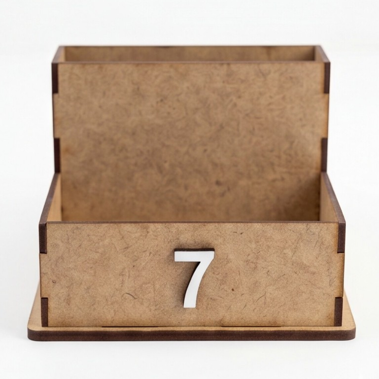 Porta Guardanapo e Sachê Numerado em MDF Organizador de Mesa Bar Restaurante Kit 25 30 50 Atacado