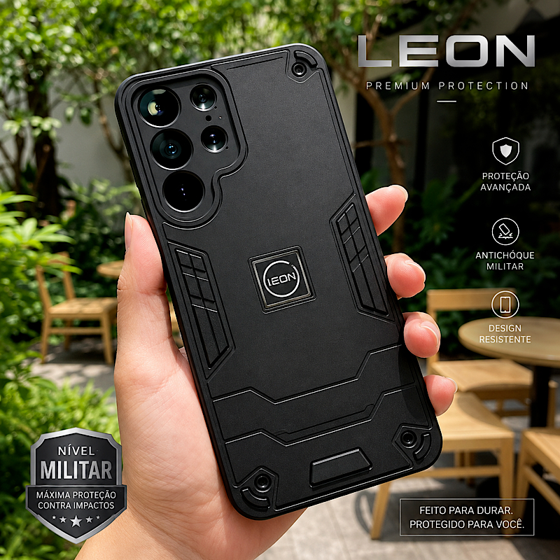 LEON CAPA ANTICHOQUE PARA TUDO SAMSUNG XIAOMI MOTO IPHONE 17 PRO MAX 16 PRO MAX A07 A17