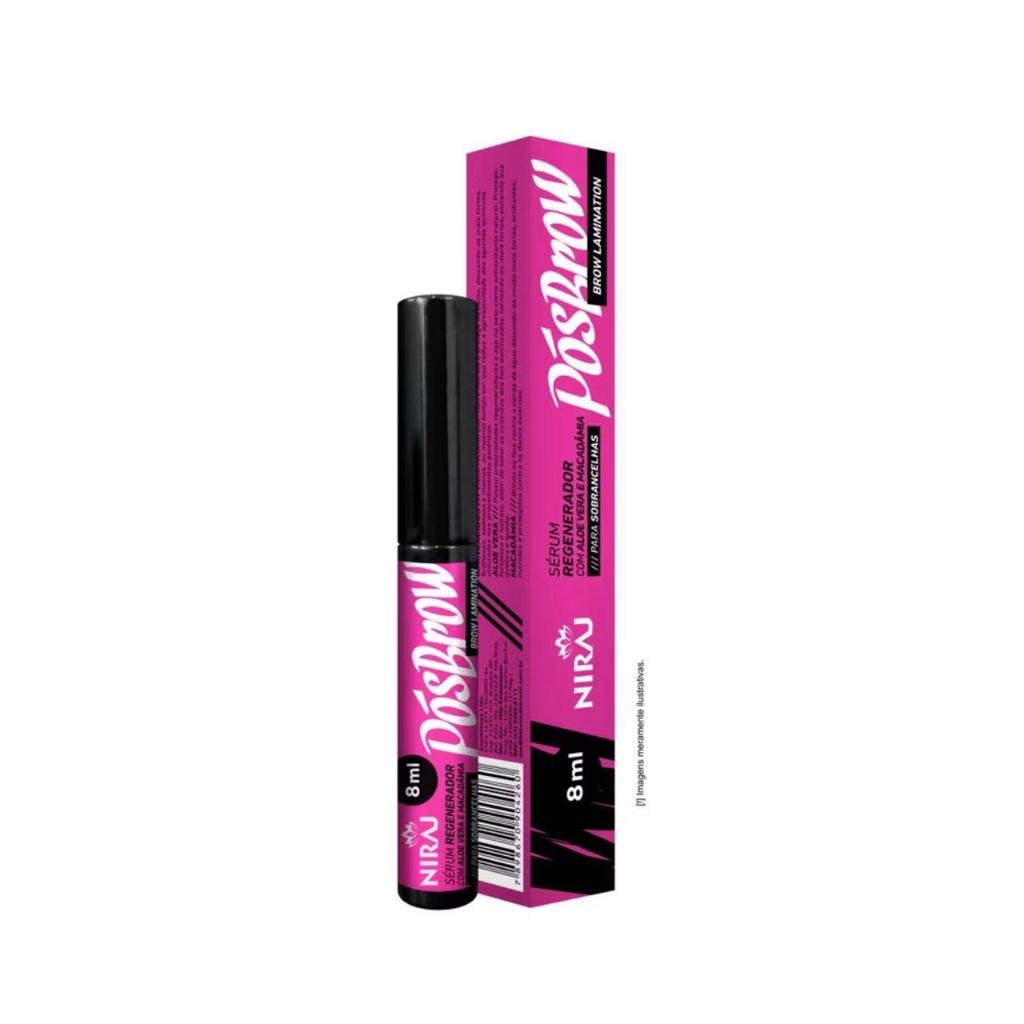 Niraj Sérum Regenerador Pós Brow- 8ml - Rosa - Com Aloe Vera e Macadâmia