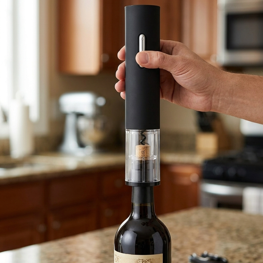 Saca Rolhas Abridor De Vinho Garrafa Automático Elétrico de Acessórios para Vinho Hauskraft