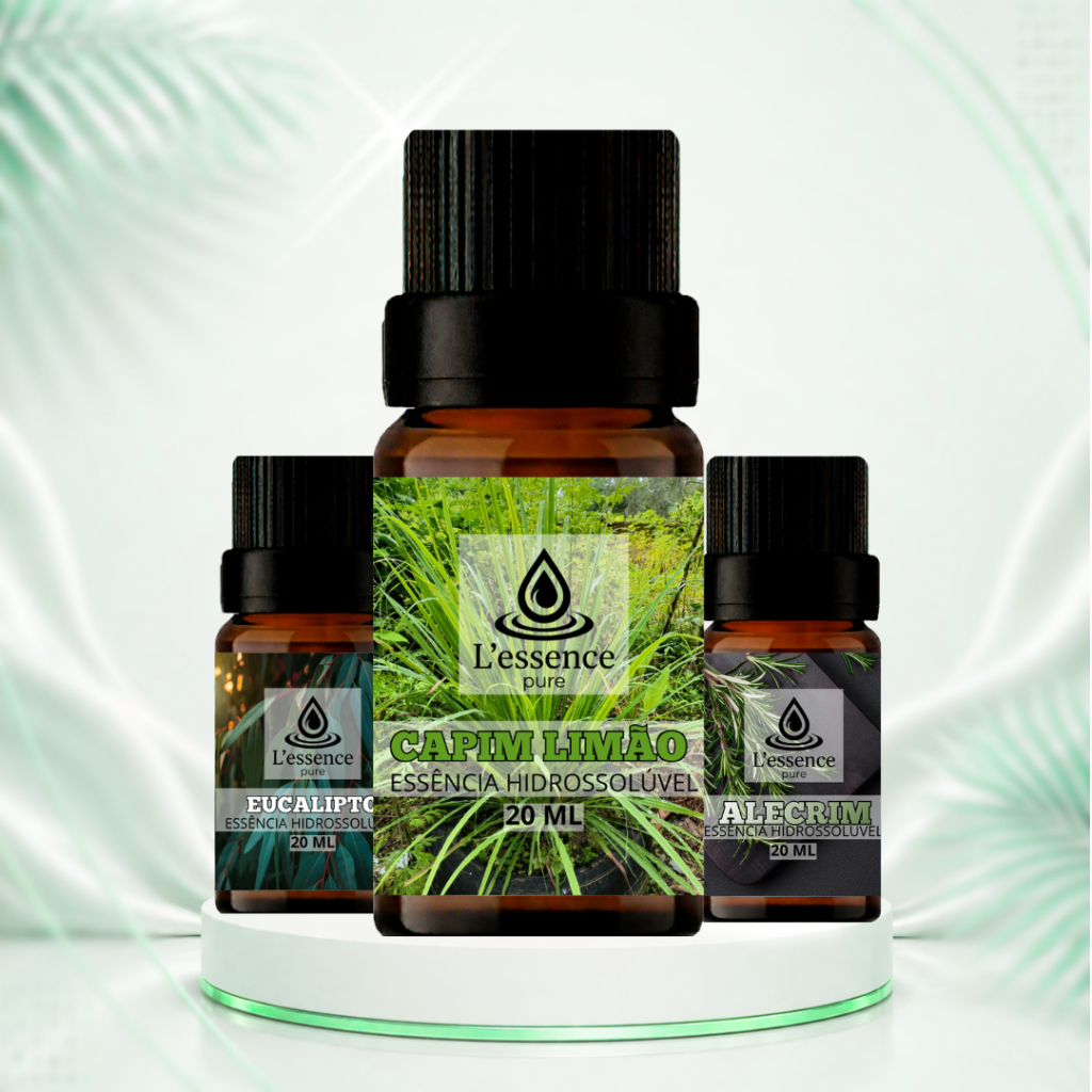 Kit 3 Essência Aromatizante L' Essence Pure 20ml | Essências Hidrossolúveis - Diversos Aromas