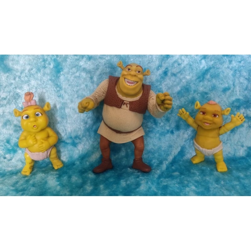 Boneco Shrek e Bebês Ogros