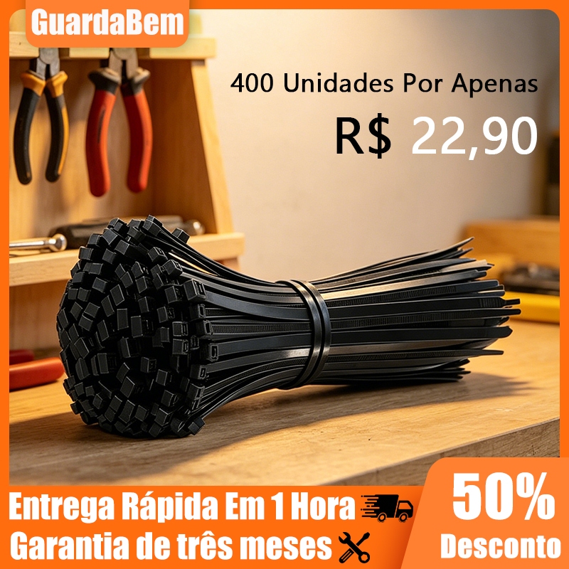 Enforca Gato Abraçadeira de Nylon Braçadeira Cintas Plásticas Super Resistente Presilha