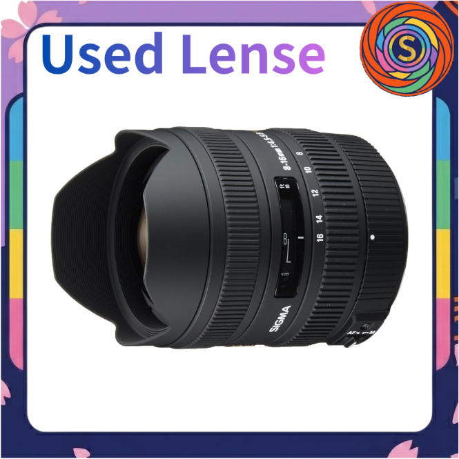 [Secondhand] Sigma 8-16mm F4.5-5.6 DC HSM Ultra Wide-Angle Zoom Lens Pentax K Mount APS-C DSLR used pre-loved